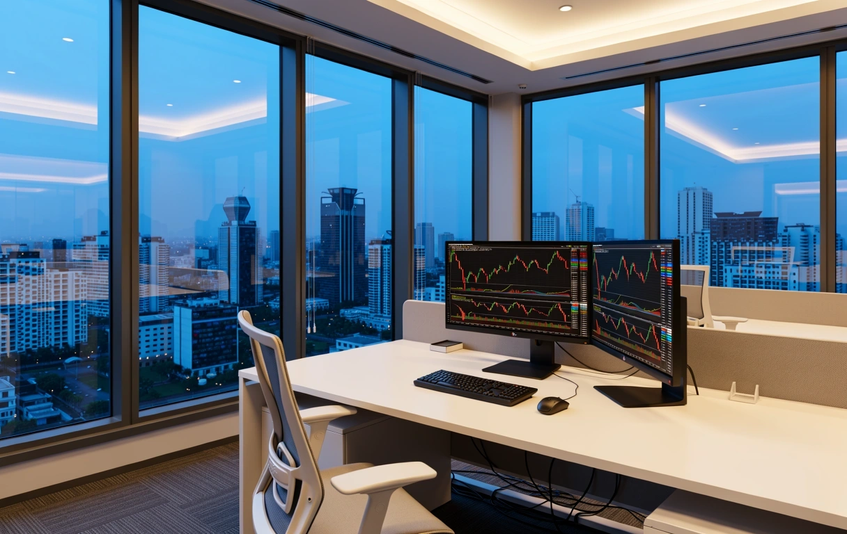 Pejabat Kewangan Moden di Kuala Lumpur